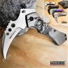 Pocket Knife Camping Accessories Survival Kit 5 Inch Grim Reaper Scythe Tacti…