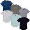 Cuts Clothing Men’s Elongated Crew Neck Signature Fit 4-Way Stretch Tee T-Shirt