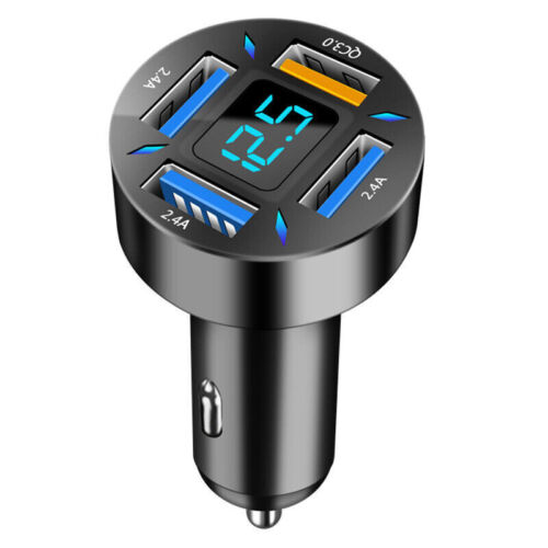 4 USB Port Super Fast Car Charger Adapter for iPhone Samsung Android QC3.0 - Image 2