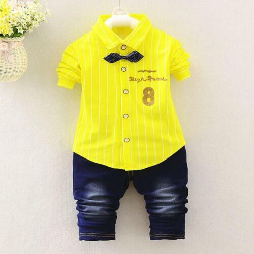 2 Pcs Baby Boy Clothes Toddler Kids Clothing Long Sleeve and Pants Set Outfits - Image 2