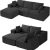 112*87″ Sectional Sofa Couches Living Room Sets, 7 Seats Modular Sectional Sofa 112*87″ Sectional Sofa Couches Living Room Sets, 7 Seats Modular Sectional Sofa