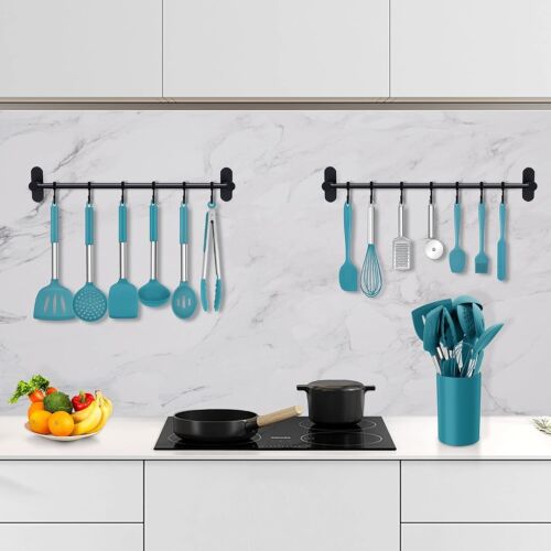Cooking Utensil Set 17 Piece Stainless Steel Heat Resistant Kitchen Gadget Tools - Image 9
