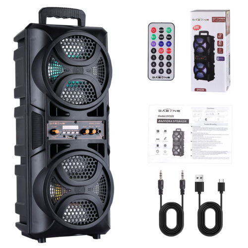 3000W Portable Bluetooth Speaker Sub woofer Heavy Bass Sound System Party+Remote - Image 5