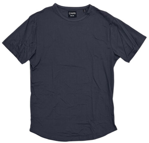 Cuts Clothing Men's Curve Hem Crew Neck Signature Fit 4-Way Stretch Tee T-Shirt - Image 36