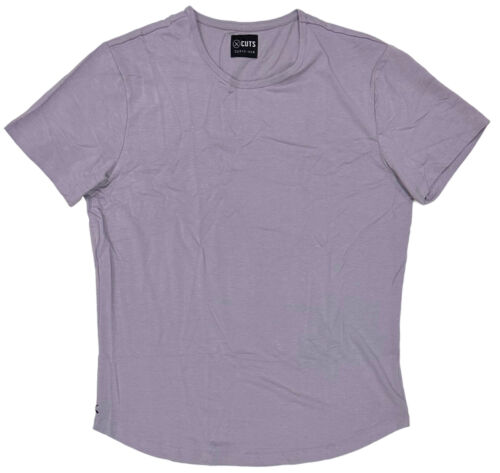 Cuts Clothing Men's Curve Hem Crew Neck Signature Fit 4-Way Stretch Tee T-Shirt - Image 44
