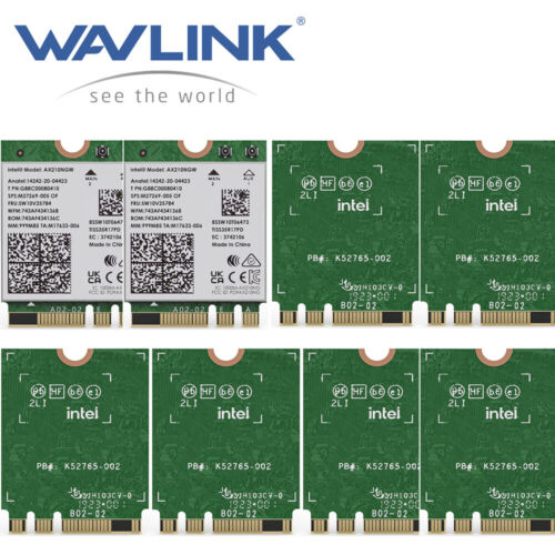 WAVLINK WIFI CARD Intel AX210NEW 5400Mbp Tri-Band Network Adapter 2.4G/5G/6G Lot