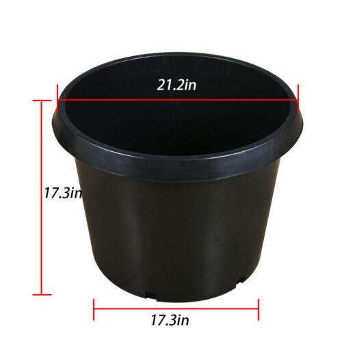 Labwork 1/2/3/5/7/10/15/20/25Gallon Plastic Nursery Pots Garden Plant Flower Pot - Image 33