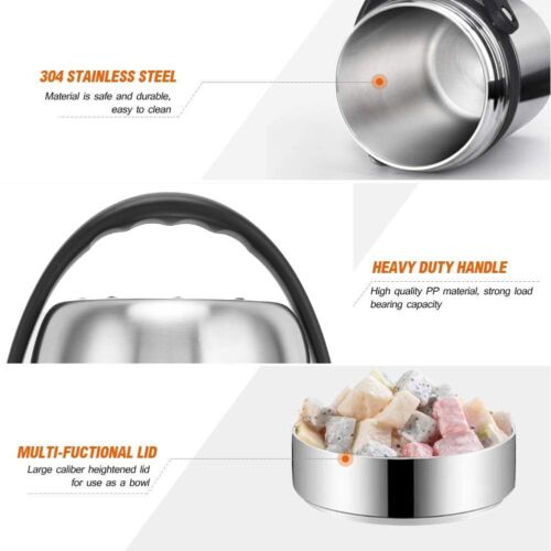 Hot Food Flask Stainless Steel Lunch Box  Vacuum Insulated Trave Portable - Image 4