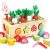 Montessori Toys For 3+ Year, Wooden Shape Sorter Toy, Fruit & Carrot Harvest