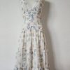 The Odells Anthropologie Dress Womens Small Blue Floral Wrap Wedding Garden NEW The Odells Anthropologie Dress Womens Small Blue Floral Wrap Wedding Garden NEW