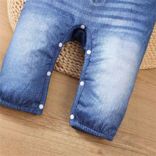 Newborn Baby Boy Printed Romper Pants Bodysuit Jumpsuit Outfit Infant Clothes - Image 9