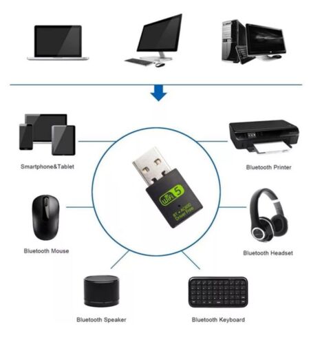 USB WiFi Bluetooth Adapter 600Mbps Dual Band 2.4/5Ghz Wireless Network Receiver - Image 6