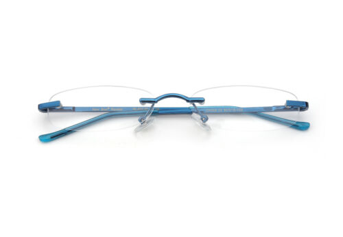Classic Rimless Compact Reading Glasses Readers Travel Slim Design with Case - Image 21