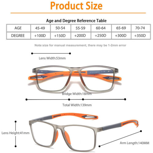 Multifocal Progressive Photochromic Reading Glasses Blue Light Blocking Readers - Image 3