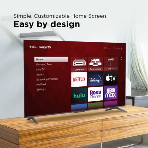 55" Class 4-Series 4K UHD HDR Smart Roku TV 2160p Resolution Ultra High Def - Image 5