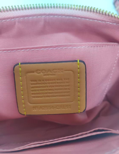 COACH Teri Shoulder Bag In Signature Canvas Powder Pink CAL51 Outlet NEW - Image 10