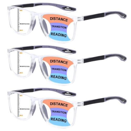 3 Pack Progressive Multifocus Reading Glasses Anti-Blue Light Multifocus Readers - Image 18