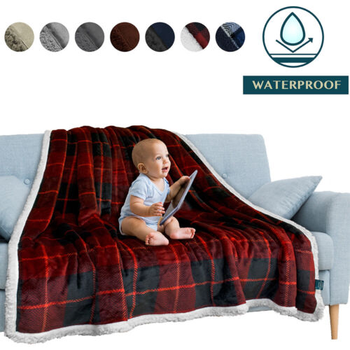 Waterproof Blanket for Couch Sofa Bed Protector Cover WaterResistant Large 80x60 - Image 36