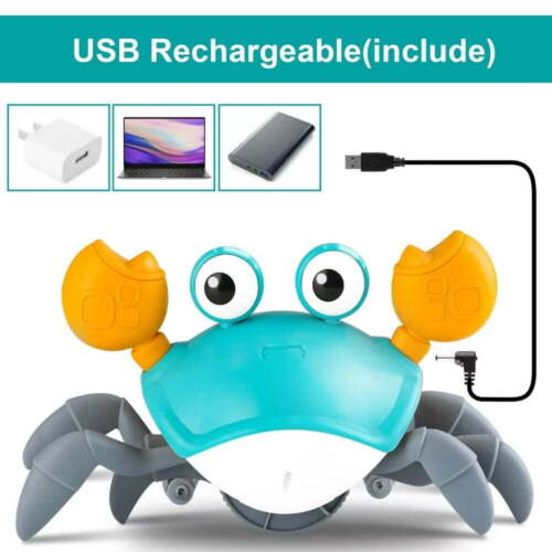 Upgraded Crawling Crab Baby Toy 2.0 -Sound Mute & Speed Control, Infant Tummy - Image 4
