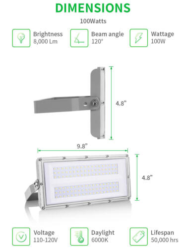 300W 200W 100W LED Flood Light Outdoor Module Spotlight Garden Yard Lamp Bright - Image 28