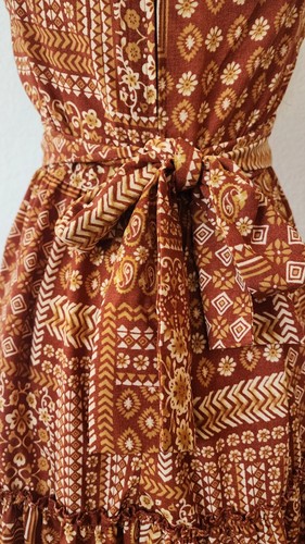 Anthropologie Midi Dress New Size Medium Bow Tie Back Romantic Coquette Peasant - Image 6