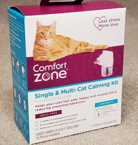 Comfort Zone Single & Multi-Cat Calming Kit Drug Free Plug-In Defuser & Refill. - Image 6
