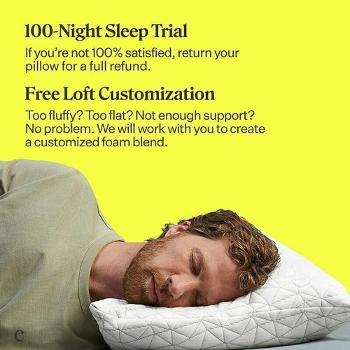 Coop Home Goods Premium Adjustable Loft Pillow Cross Cut Memory Foam Fill  NEW - Image 5