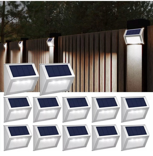 Solar Power Stairs Lights Outdoor Garden Pathway Wall Fence Deck Solar Step Lamp - Image 3