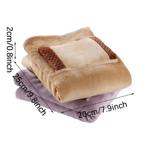 Electric Heated Blanket Throw Soft Electric USB Blanket Machine Washable Super C - Image 4