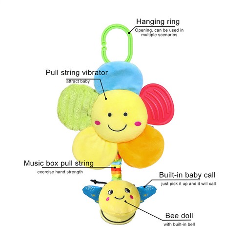 Stroller Hangable Toys Stroller Toy with Hangable Sensory Activity Toys - Image 6