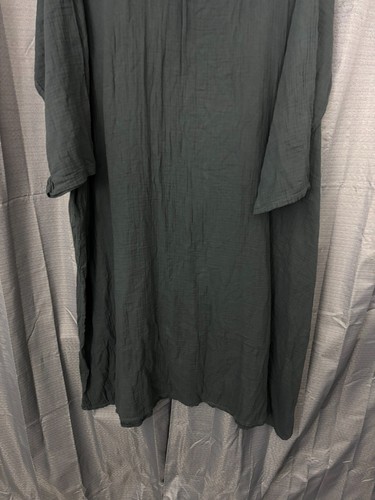 NWT Saga Made In Italy Gauzy Maxi Dress Womens OS Gray Lagenlook Beach Boho - Image 13