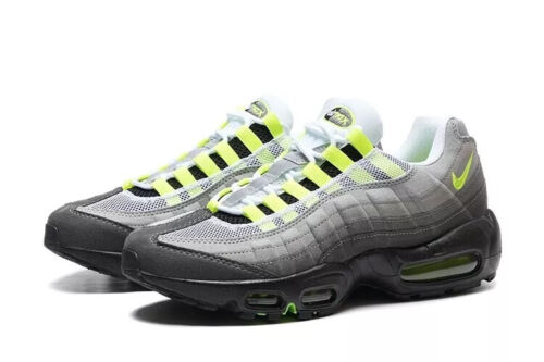 New New Nike Air Max 95 OG Neon Retro Gray Yellow sport comfortable Men's Shoes - Image 3