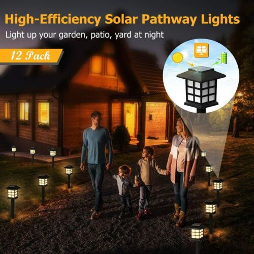 10 Pack Solar LED Landscape Lights - Outdoor Garden Pathway Lighting, Waterproof - Image 3
