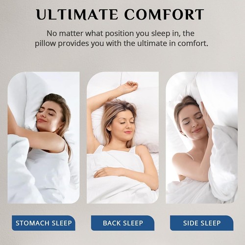 Pillows King Size Set of 4, Cooling and Supportive Bed Pillows with Super Soft - Image 8