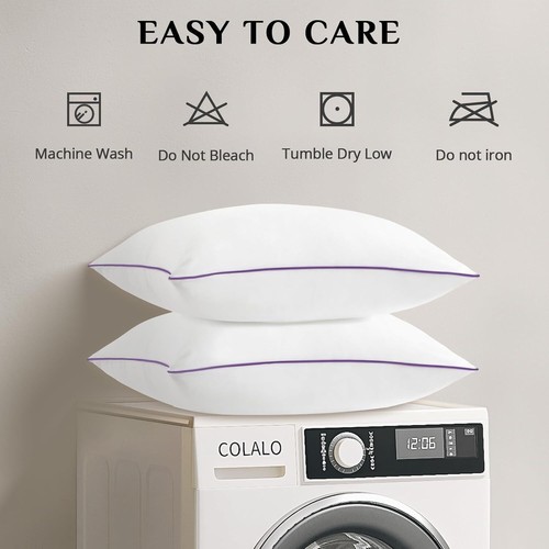 Pillows King Size Set of 4, Cooling and Supportive Bed Pillows with Super Soft - Image 37