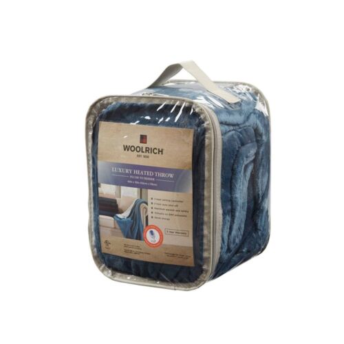60"x70" Electric Plush to Berber Throw Blanket Blue - Woolrich - Image 8