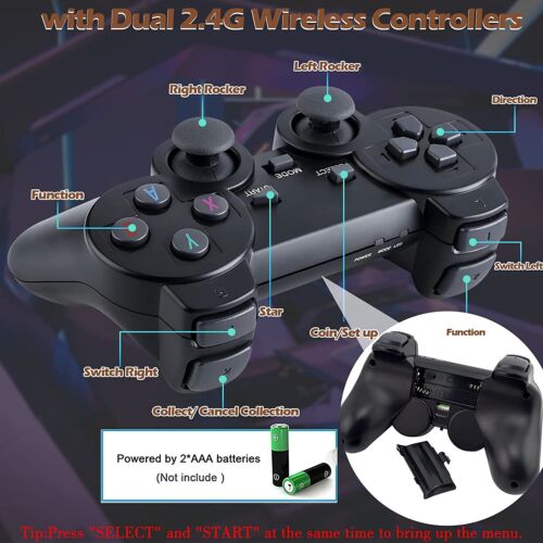 4K HDMI TV Game Stick Built-in 64GB 30000+ Video Games Console Wireless Gamepad - Image 3