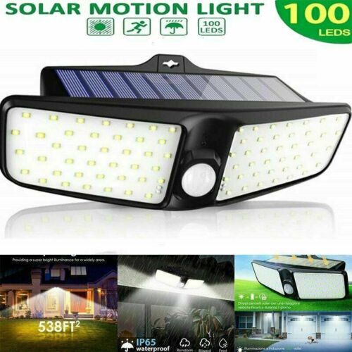 Waterproof 100 LED Solar Powered Light Outdoor PIR Motion Sensor Garden Security - Image 3