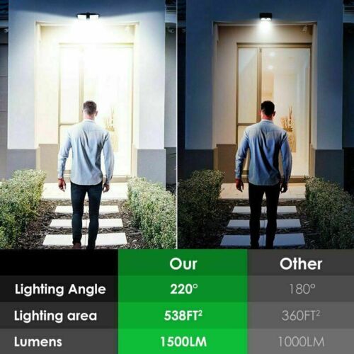 Waterproof 100 LED Solar Powered Light Outdoor PIR Motion Sensor Garden Security - Image 4