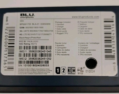 Open Box BLU G53 Duos 2024, 6.5", 4 Gb RAM, 64Gb Android Phone - Black - Image 4