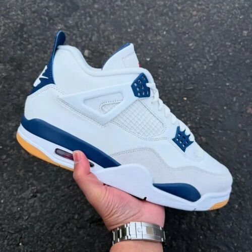 Air Jordan 4 x Nike SB Retro Navy blue Men's Shoes - Image 3