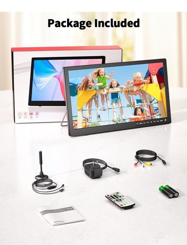 Desobry 17" Portable TV with Antenna, Small TV with ATSC Tuner, Dual Speaker - Image 11