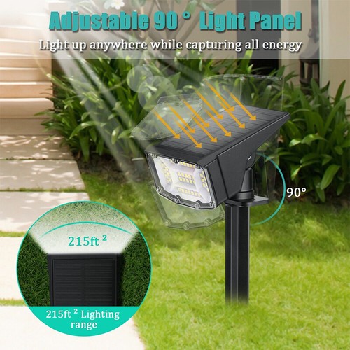 2-8 Pcs Solar 50LED Flood Lamp Spotlights Outdoor Garden Wall Landscape Lights - Image 5