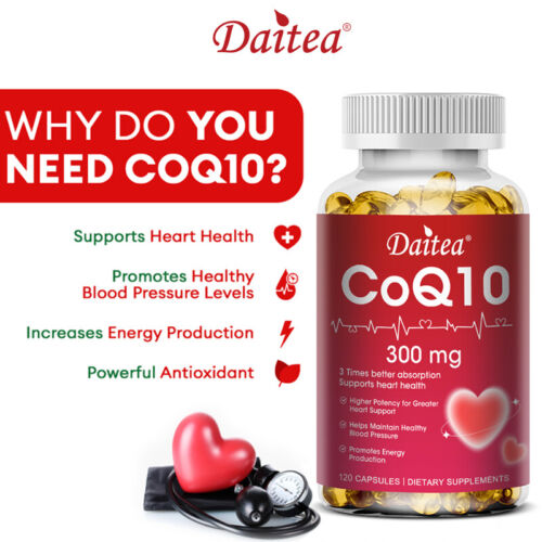 Coq10 300mg Capsules - Supports Nerve & Muscle Health,Promotes Energy & Vitality - Image 6