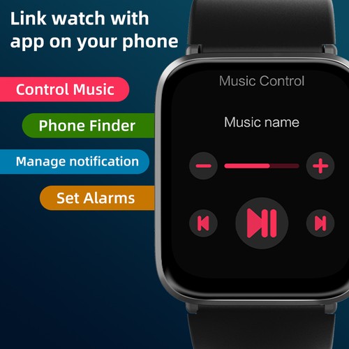 Waterproof Smart Watch for Men Women Compatible with iPhone/Android Phones - Image 8