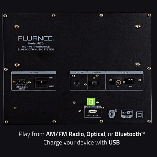 Fluance Wireless High Fidelity Music System w/ Powerful Amplifier 8'' Subwoofer - Image 6