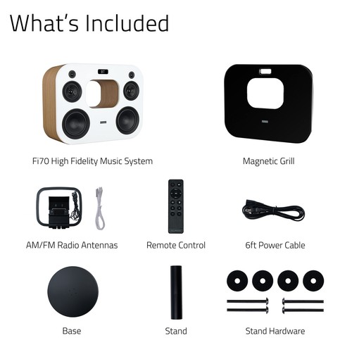 Fluance Wireless High Fidelity Music System w/ Powerful Amplifier 8'' Subwoofer - Image 10