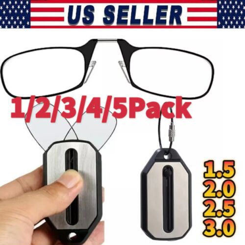 2024 Clip Nose Reading Glasses Portable Folding Presbyopic Glasses for Men Women - Image 2
