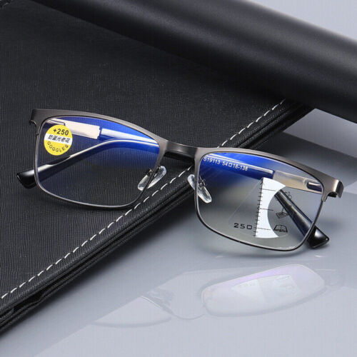 3 Pack Progressive Multifocus Reading Glasses Anti-Blue Light Multifocus Readers - Image 2
