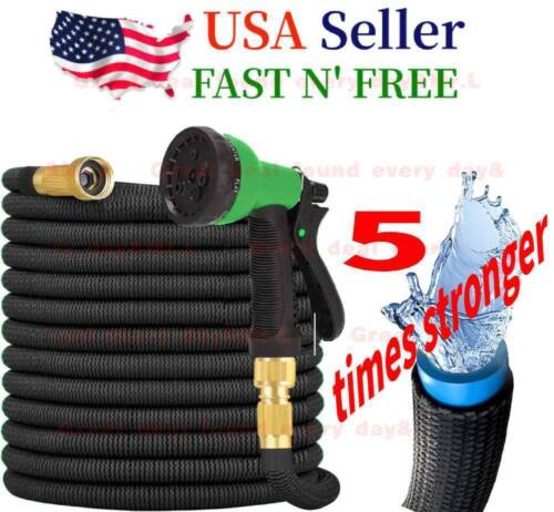 5 Time Stronger Deluxe Expandable Flexible Garden Hose Water Hose 25 50 75 100FT - Image 2